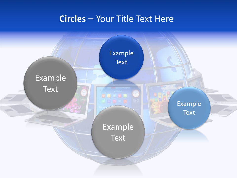 Globe White Background PowerPoint Template