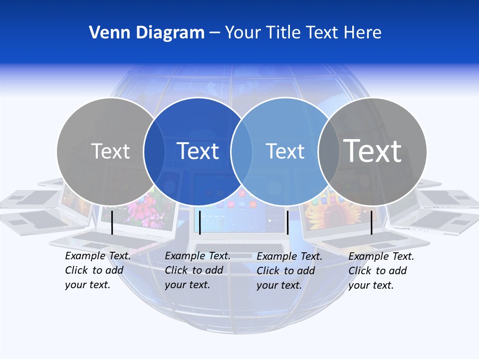 Globe White Background PowerPoint Template