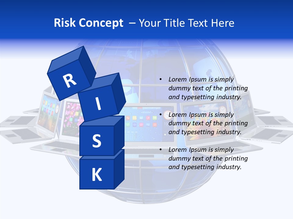 Globe White Background PowerPoint Template