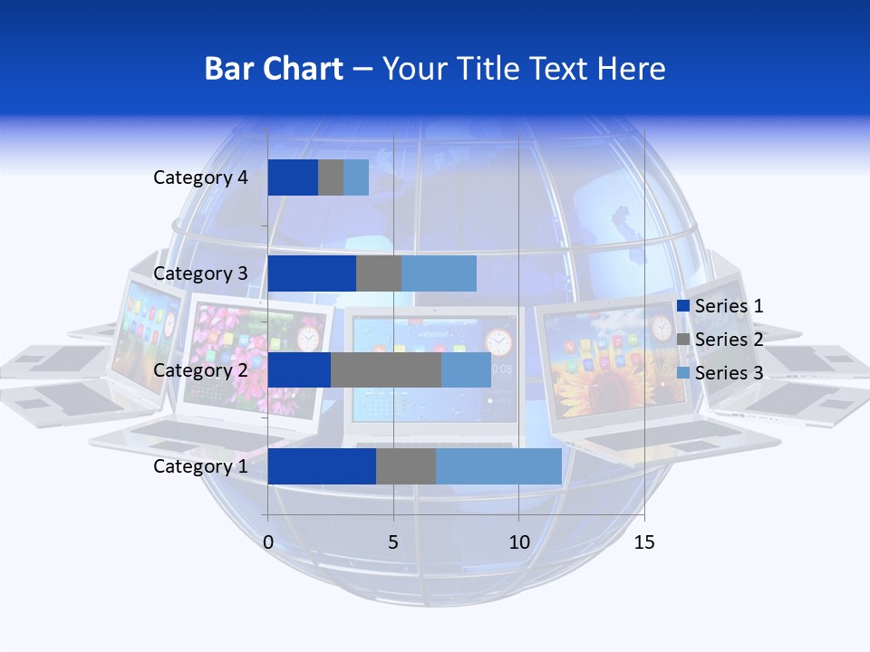 Globe White Background PowerPoint Template