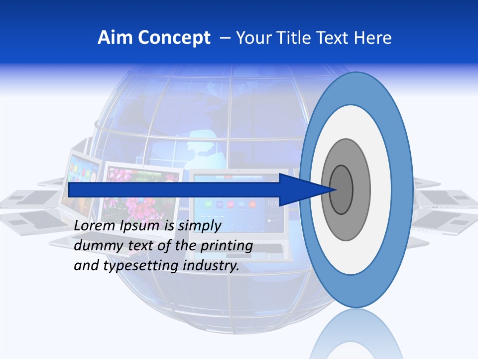 Globe White Background PowerPoint Template