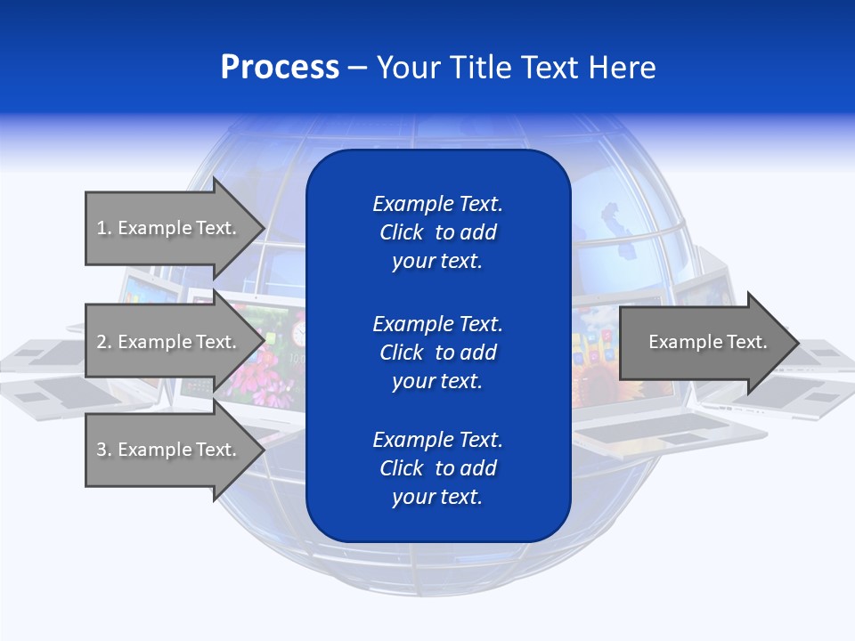 Globe White Background PowerPoint Template