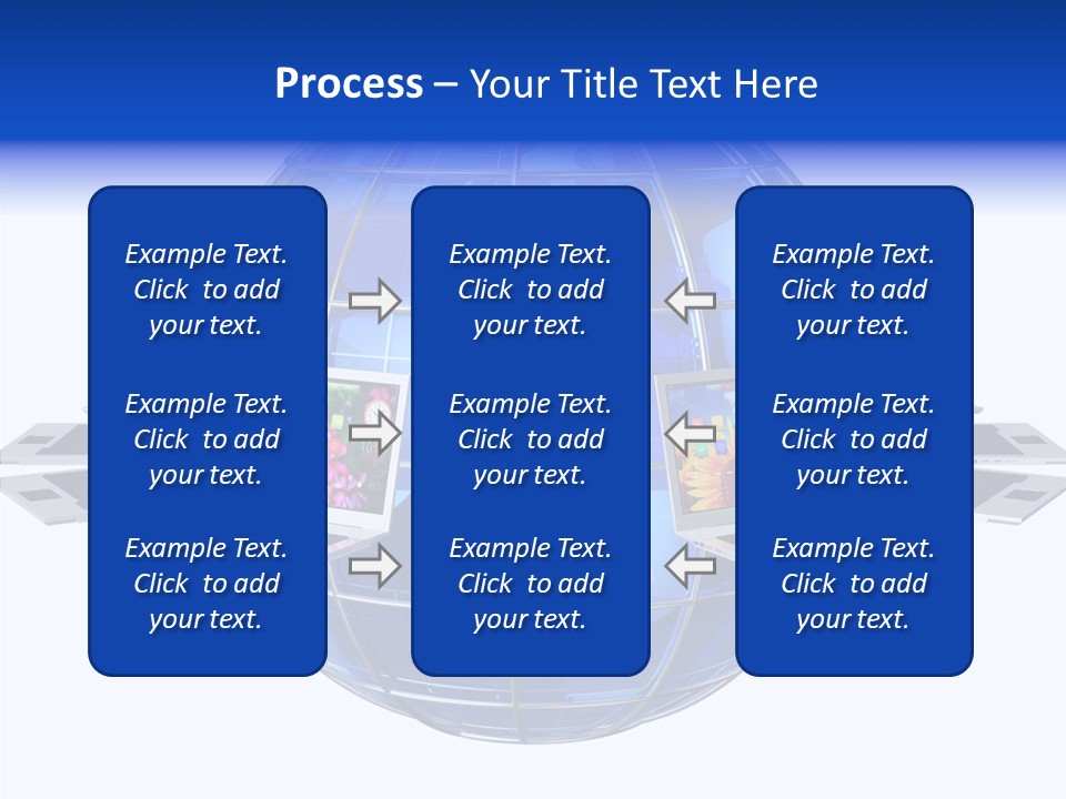 Globe White Background PowerPoint Template