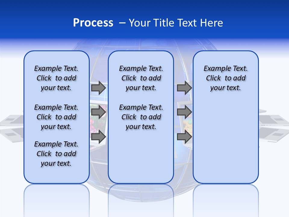 Globe White Background PowerPoint Template
