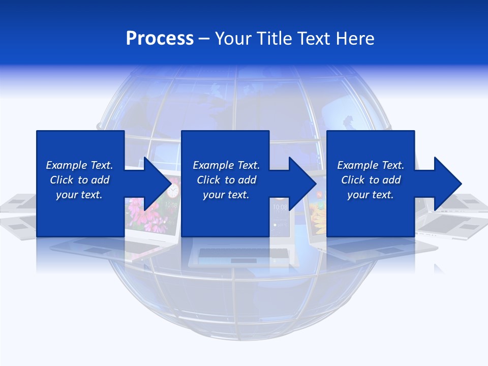 Globe White Background PowerPoint Template