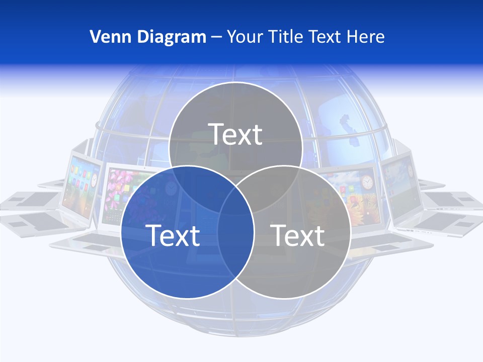 Globe White Background PowerPoint Template