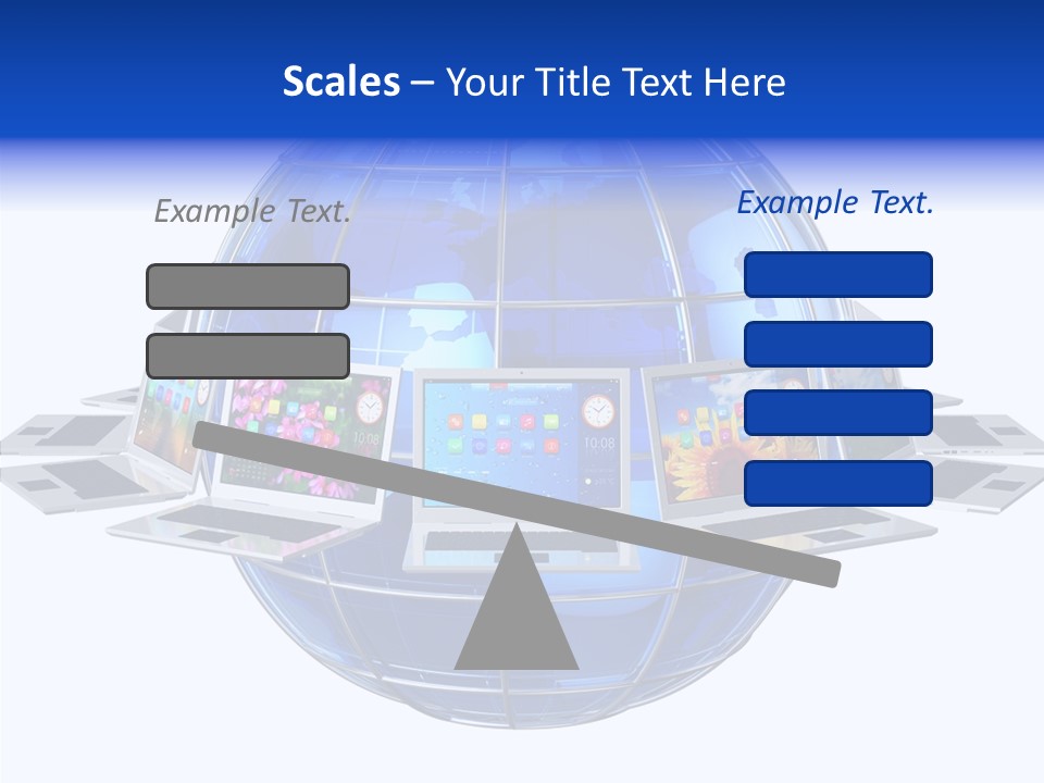 Globe White Background PowerPoint Template