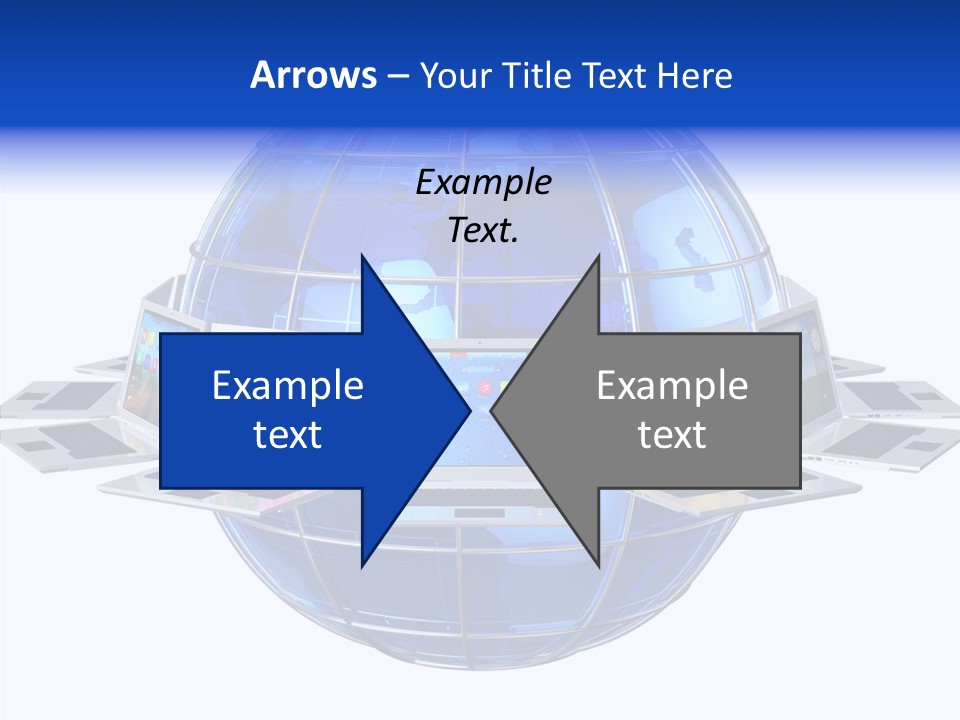 Globe White Background PowerPoint Template