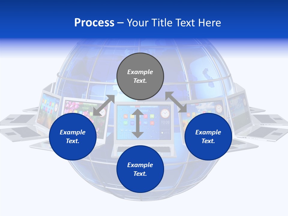 Globe White Background PowerPoint Template
