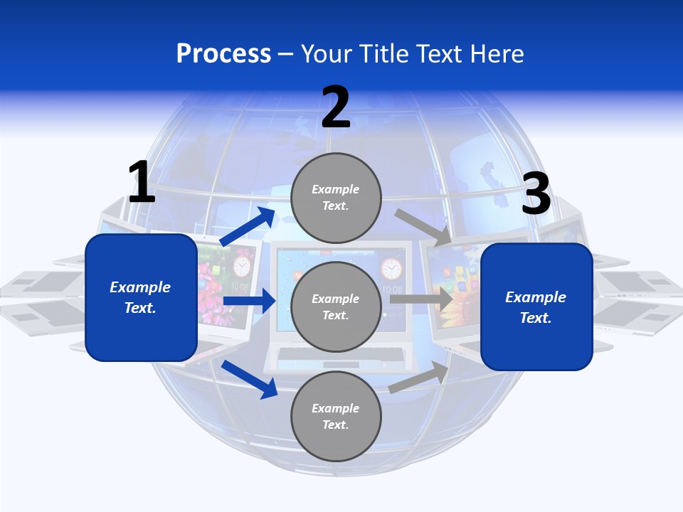 Globe White Background PowerPoint Template