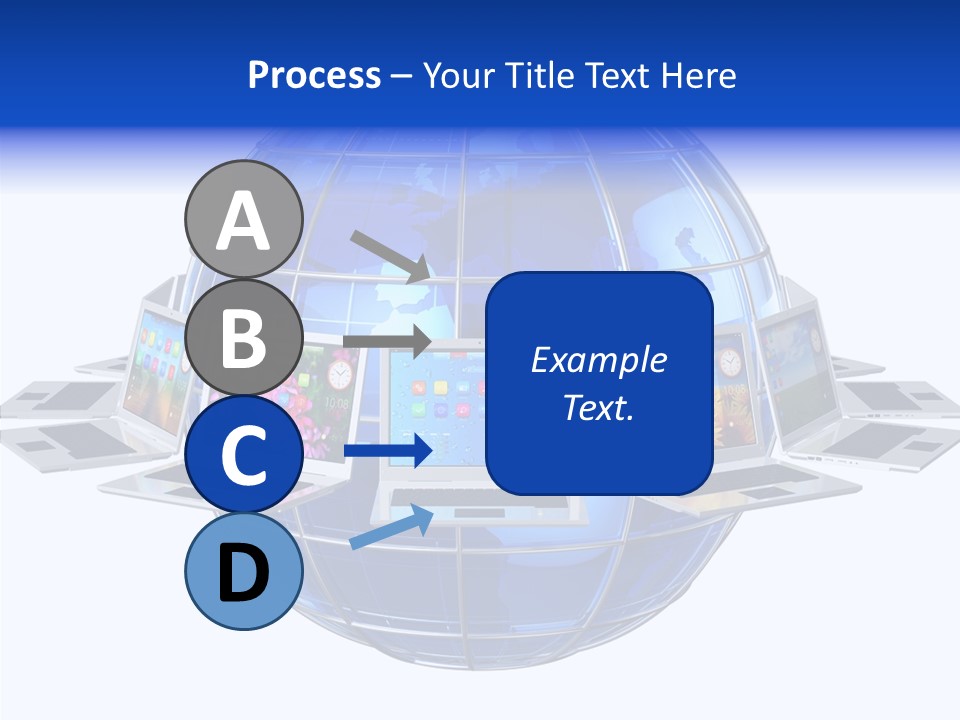 Globe White Background PowerPoint Template