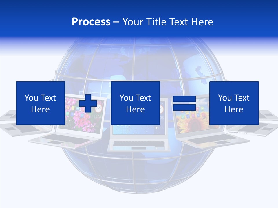 Globe White Background PowerPoint Template