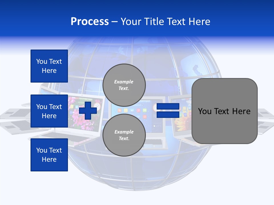 Globe White Background PowerPoint Template