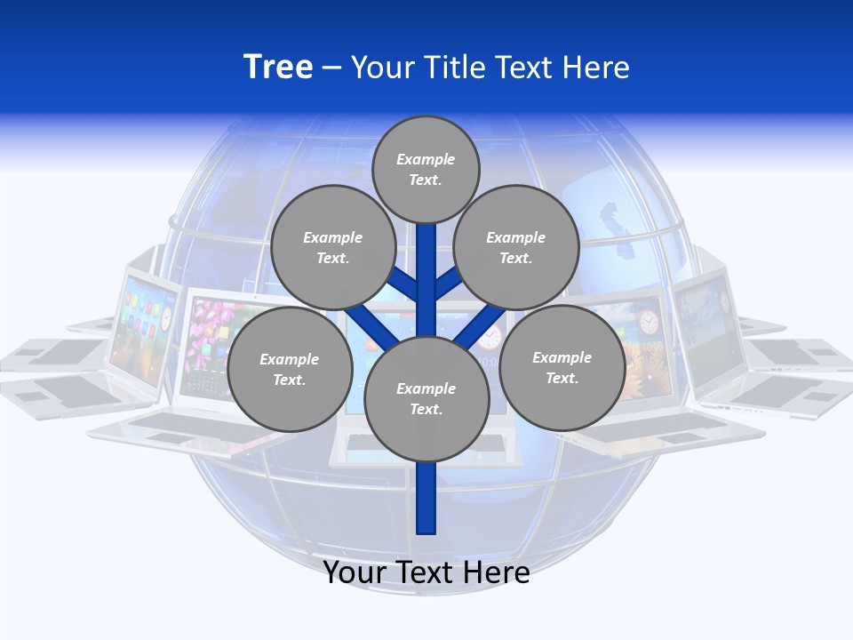 Globe White Background PowerPoint Template