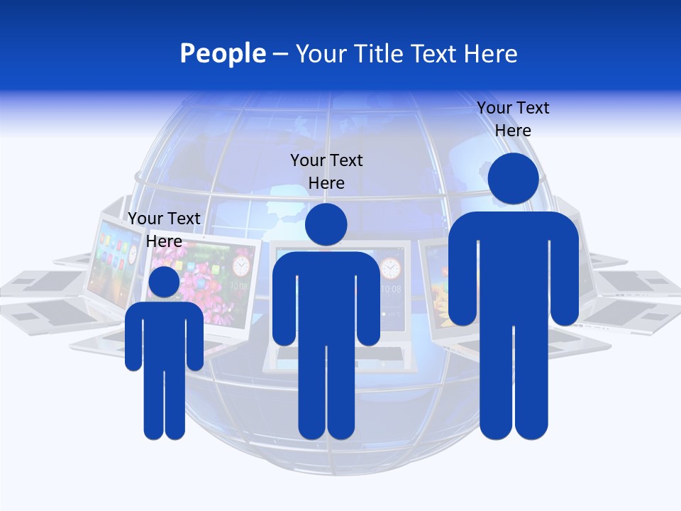 Globe White Background PowerPoint Template