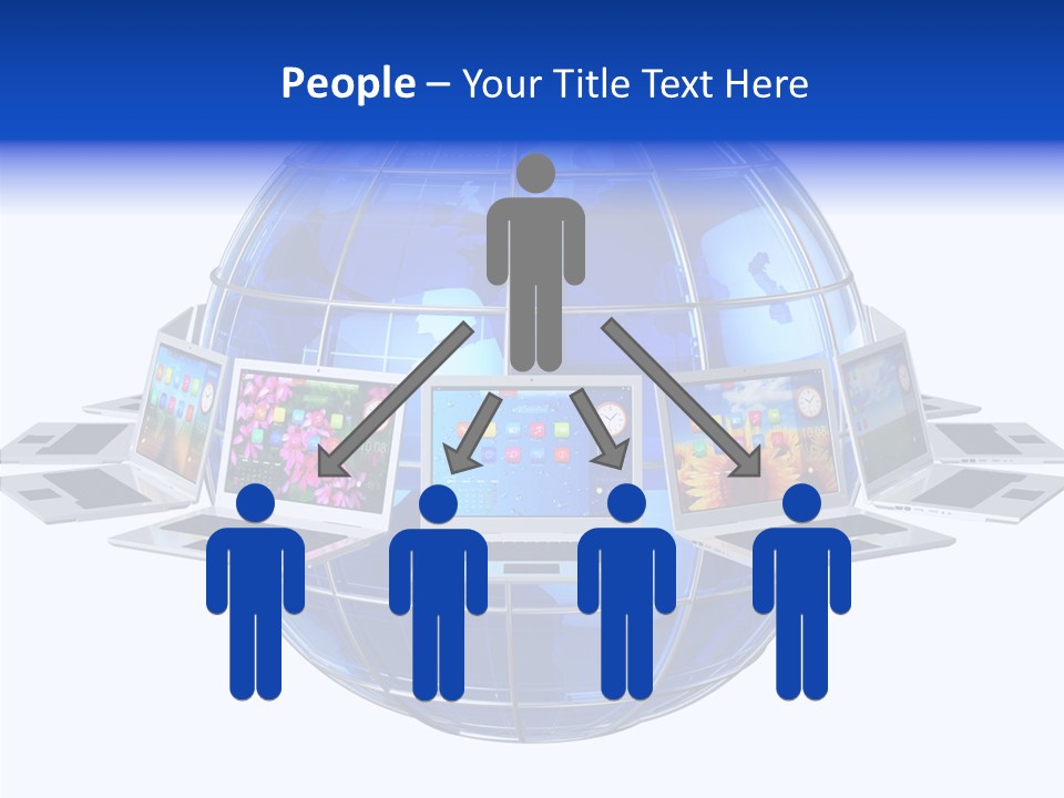 Globe White Background PowerPoint Template