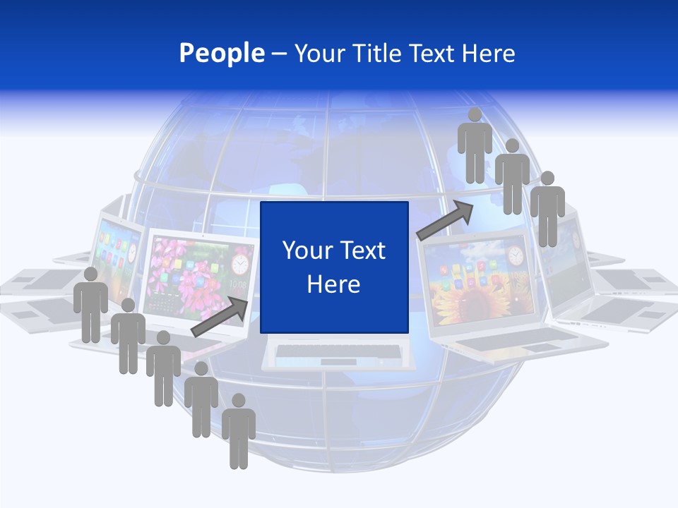 Globe White Background PowerPoint Template