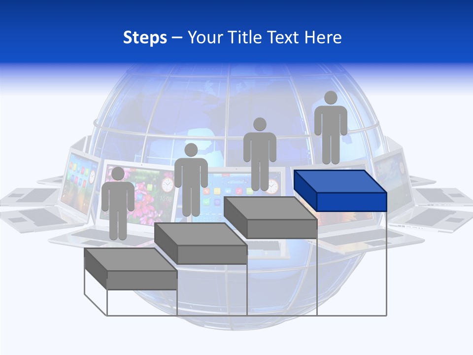 Globe White Background PowerPoint Template