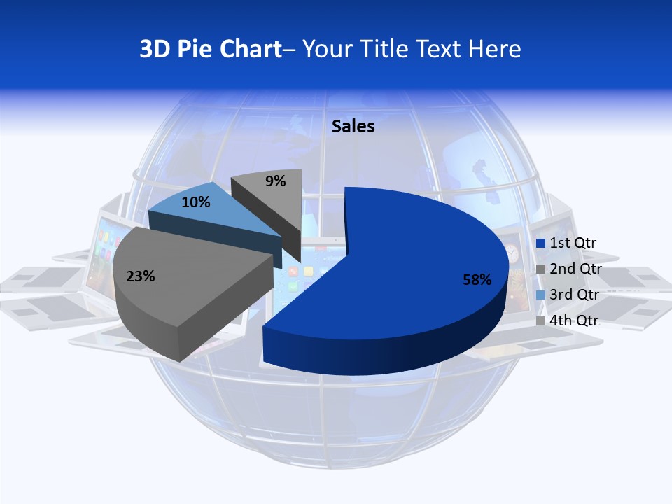 Globe White Background PowerPoint Template