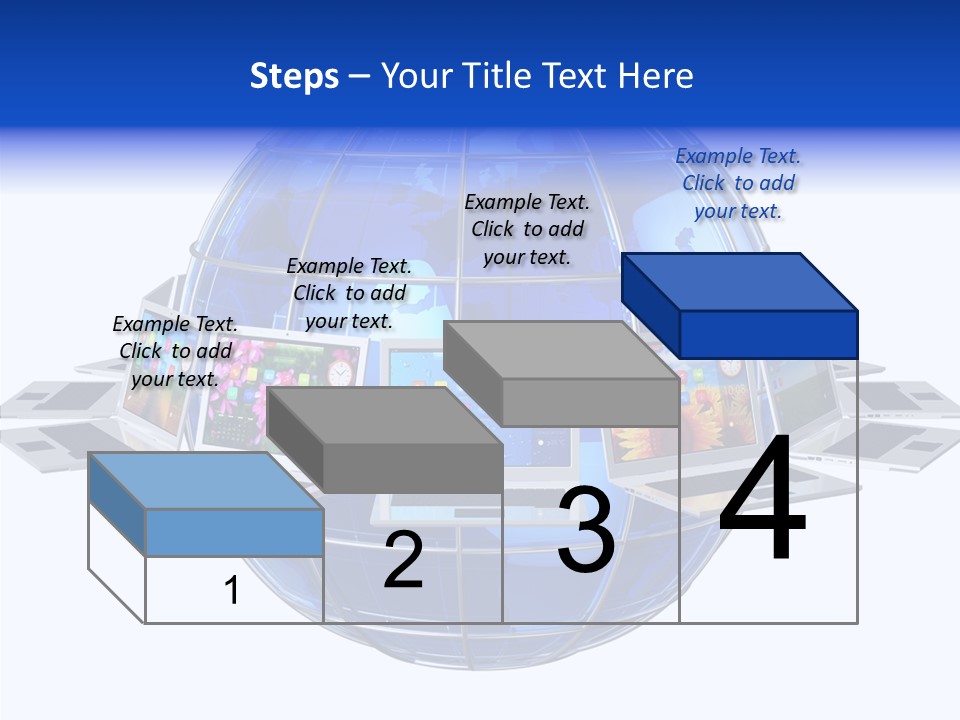 Globe White Background PowerPoint Template