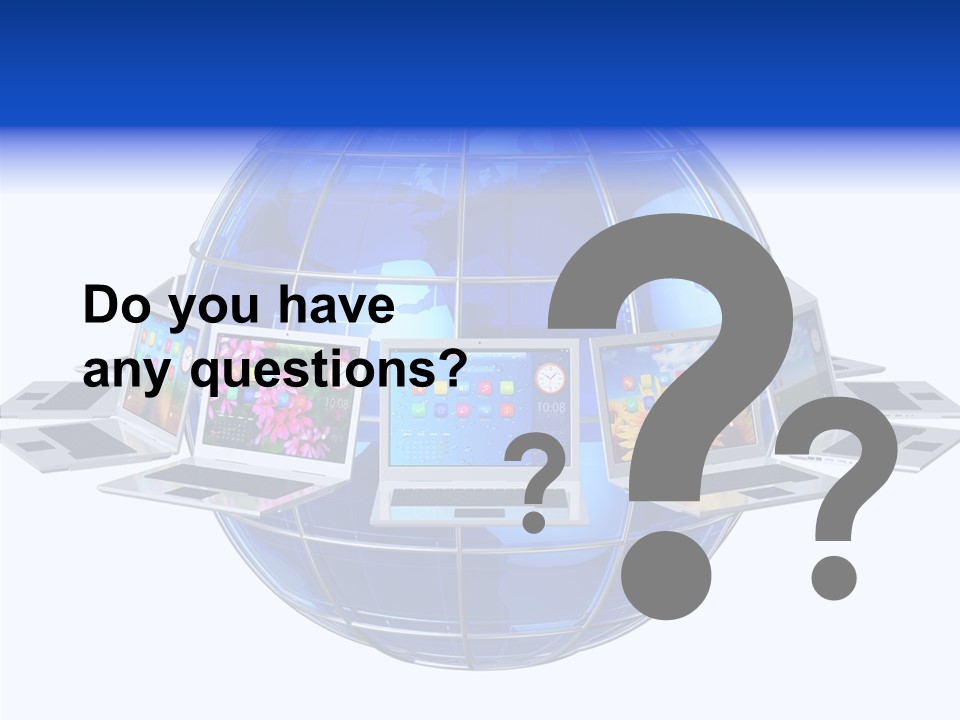 Globe White Background PowerPoint Template