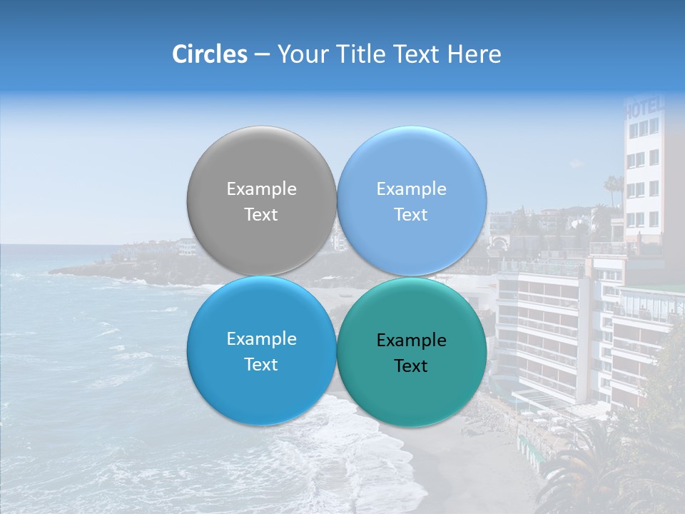 Place Coastline Sea PowerPoint Template