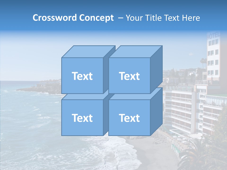 Place Coastline Sea PowerPoint Template