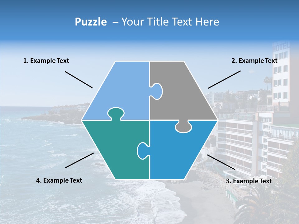 Place Coastline Sea PowerPoint Template