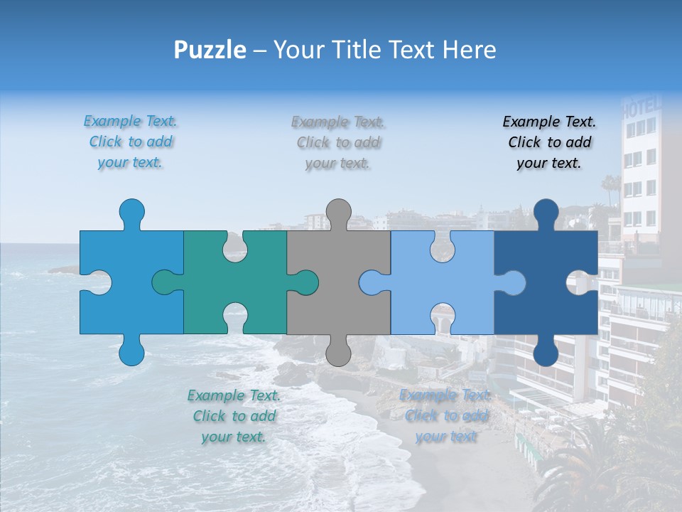 Place Coastline Sea PowerPoint Template