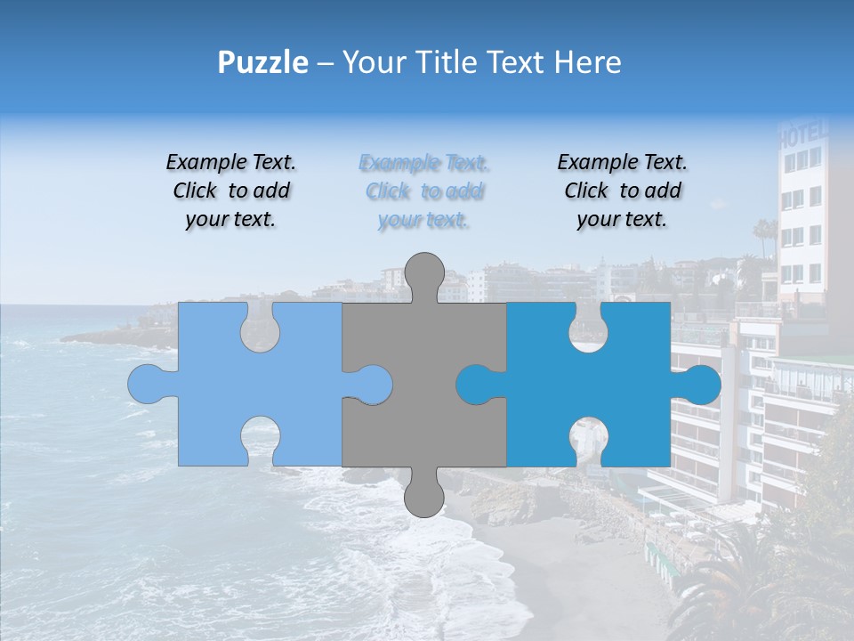 Place Coastline Sea PowerPoint Template