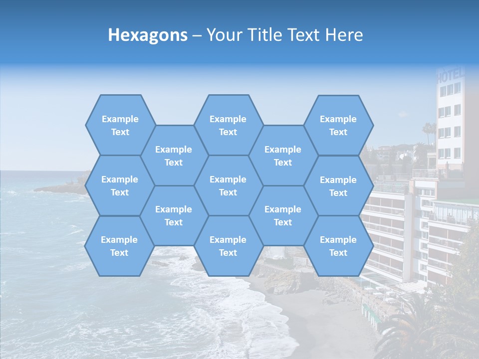 Place Coastline Sea PowerPoint Template