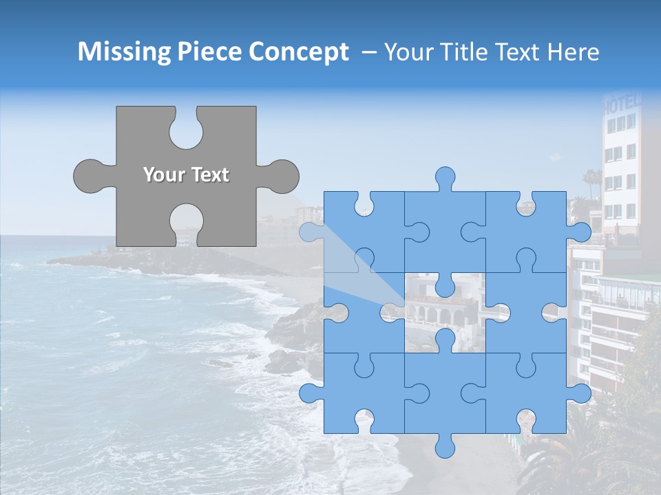 Place Coastline Sea PowerPoint Template