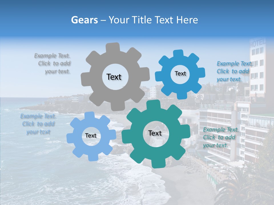 Place Coastline Sea PowerPoint Template