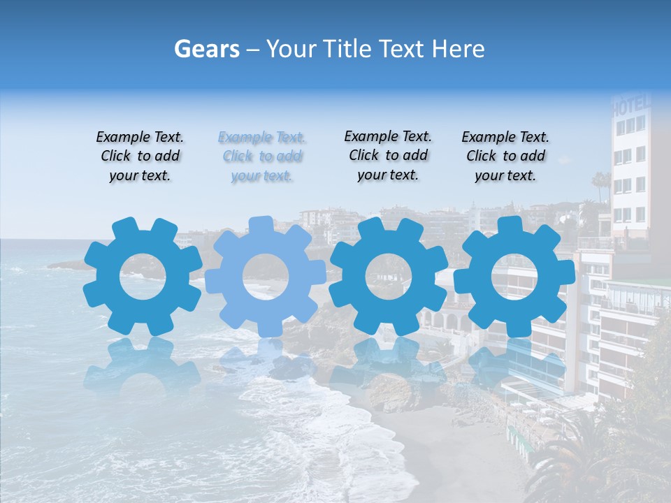 Place Coastline Sea PowerPoint Template