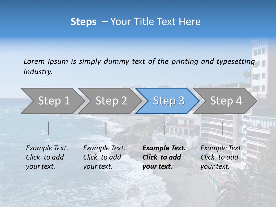 Place Coastline Sea PowerPoint Template