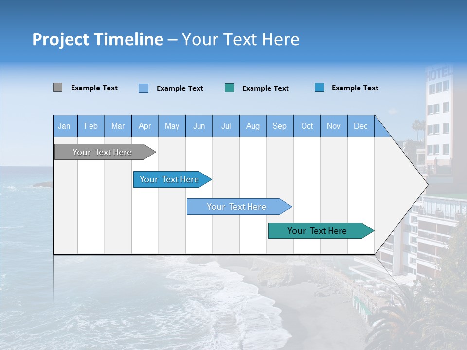 Place Coastline Sea PowerPoint Template