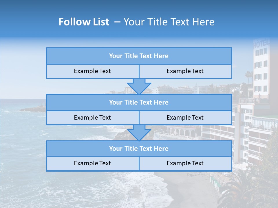 Place Coastline Sea PowerPoint Template