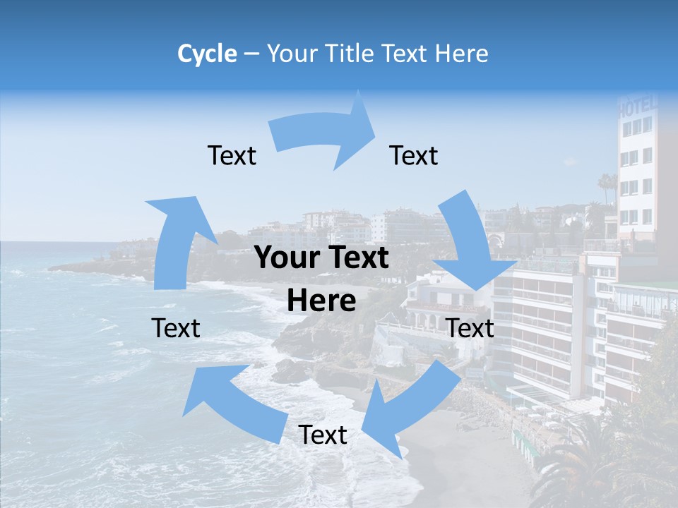Place Coastline Sea PowerPoint Template