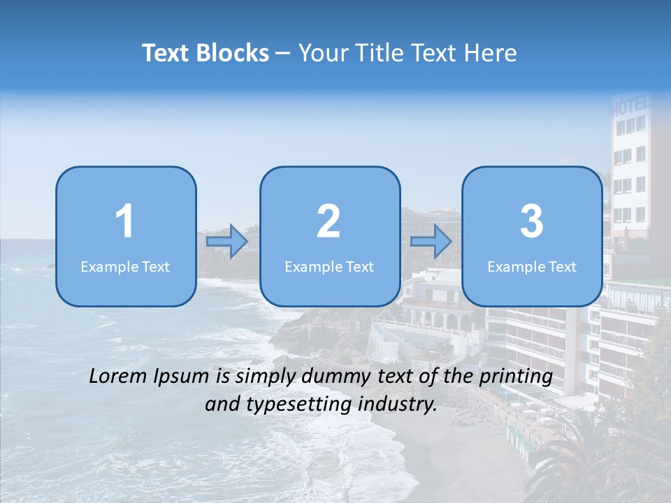Place Coastline Sea PowerPoint Template