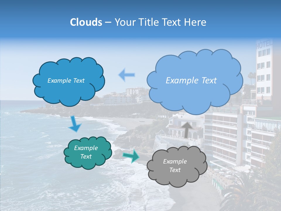 Place Coastline Sea PowerPoint Template