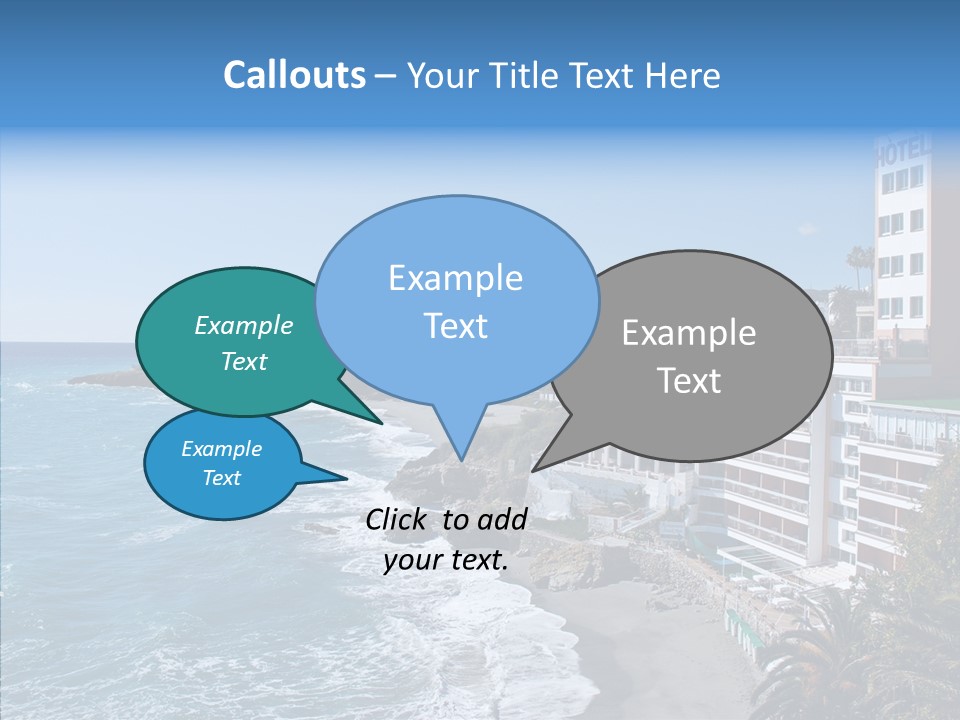 Place Coastline Sea PowerPoint Template