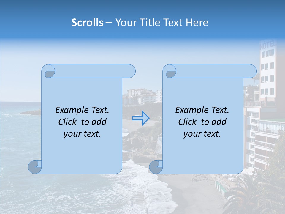 Place Coastline Sea PowerPoint Template