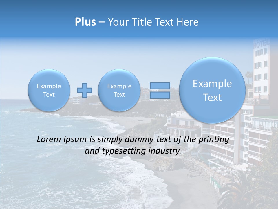 Place Coastline Sea PowerPoint Template