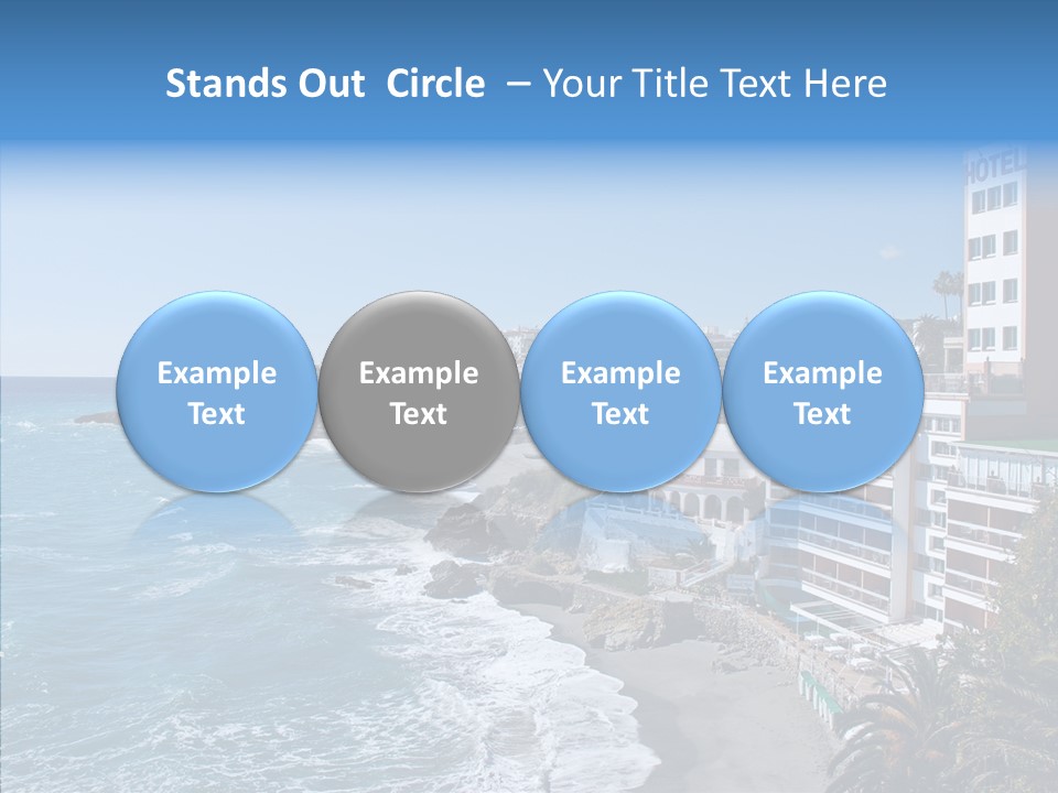 Place Coastline Sea PowerPoint Template