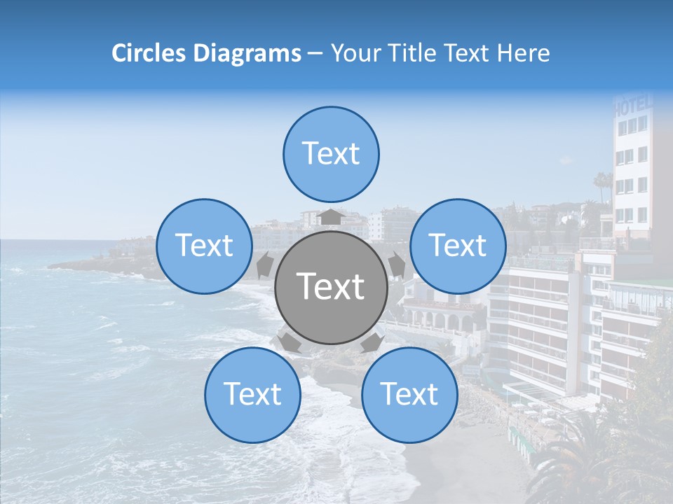 Place Coastline Sea PowerPoint Template