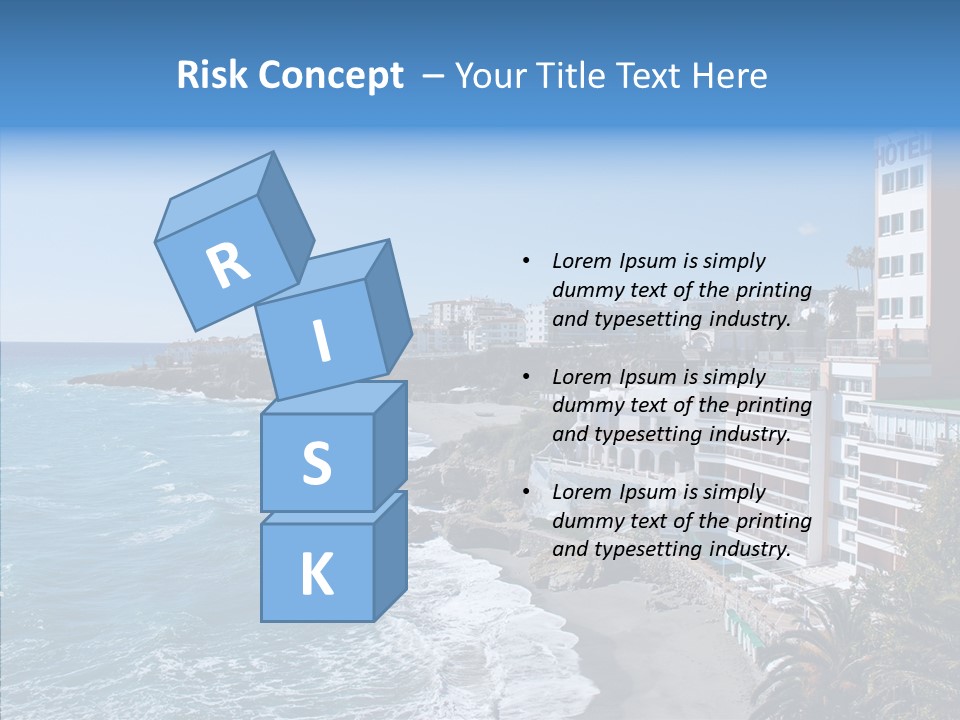 Place Coastline Sea PowerPoint Template