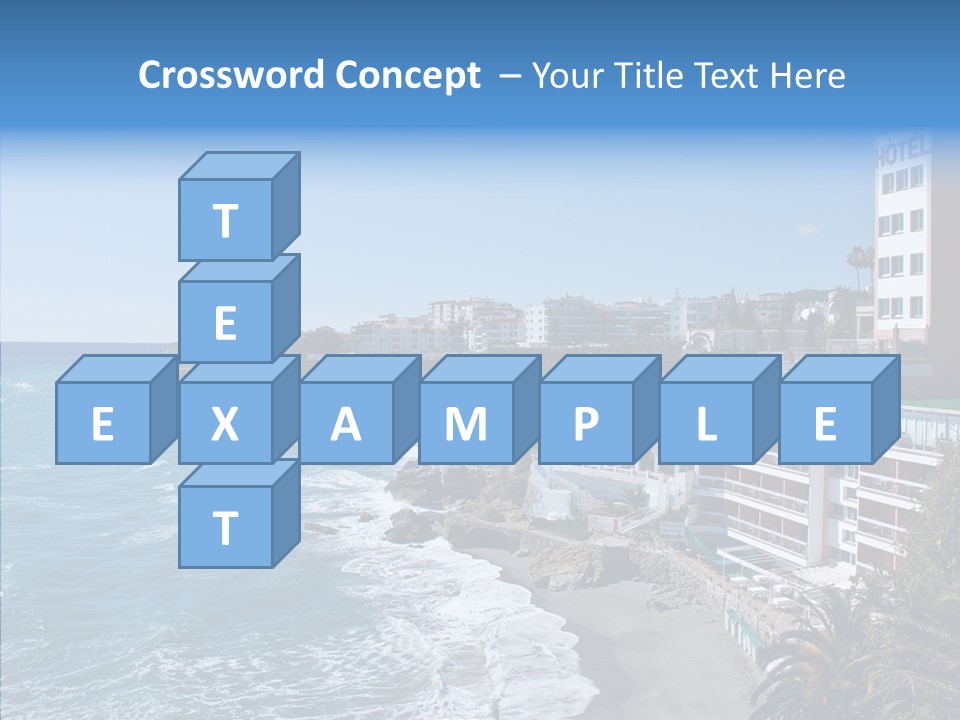 Place Coastline Sea PowerPoint Template