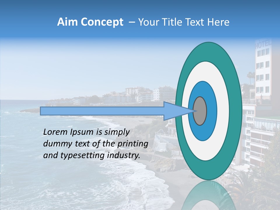 Place Coastline Sea PowerPoint Template
