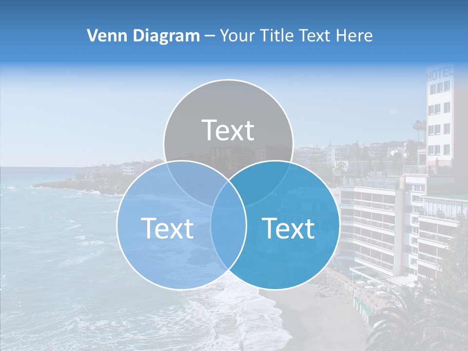 Place Coastline Sea PowerPoint Template