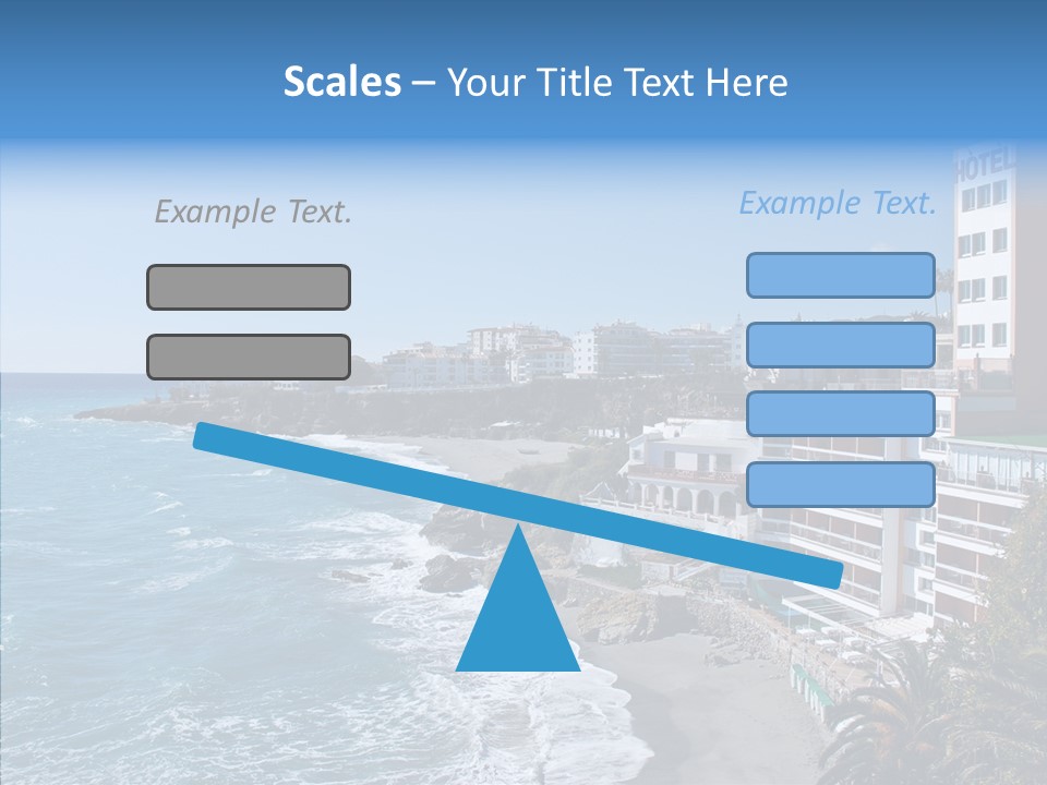 Place Coastline Sea PowerPoint Template